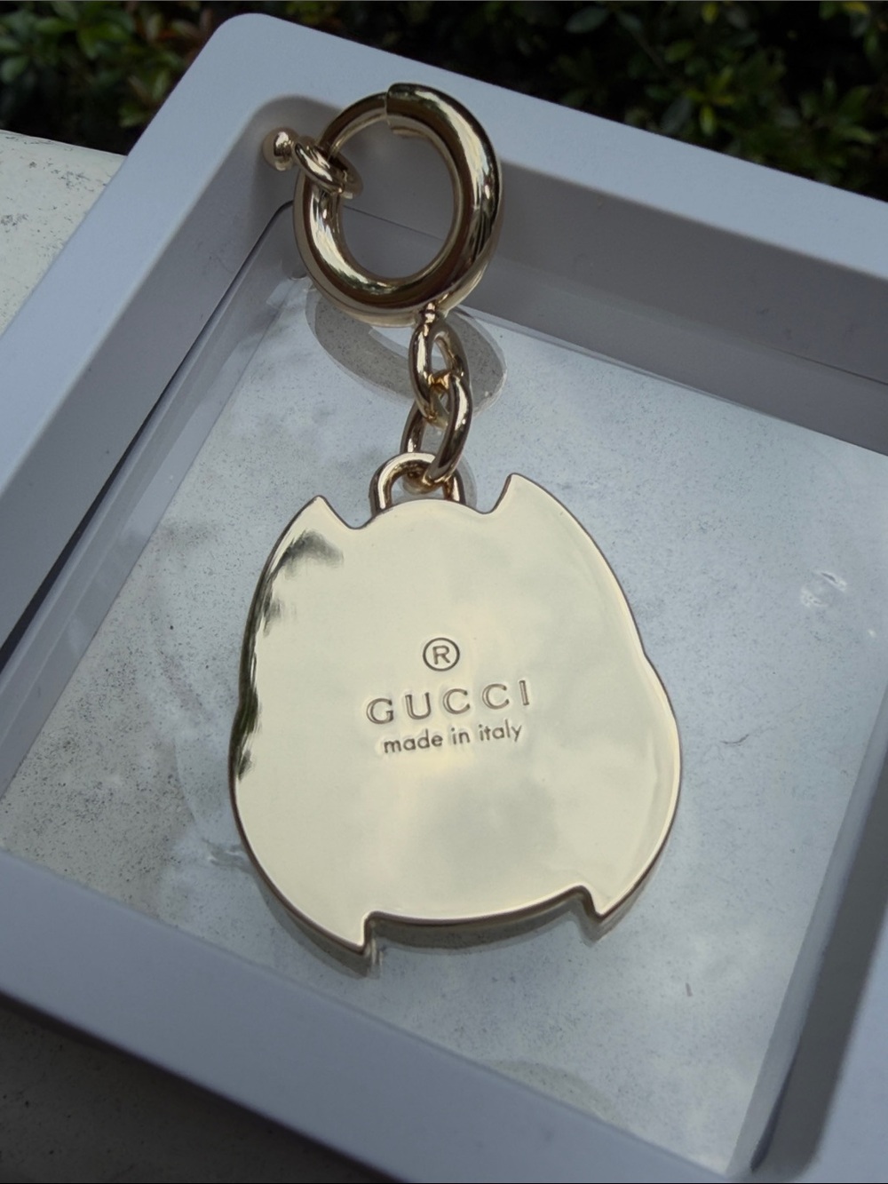 Gucci Enamel Owl CHARM ONLY in White, Lime Green & Sky Blue. Keychain EUC - Picture 3 of 16